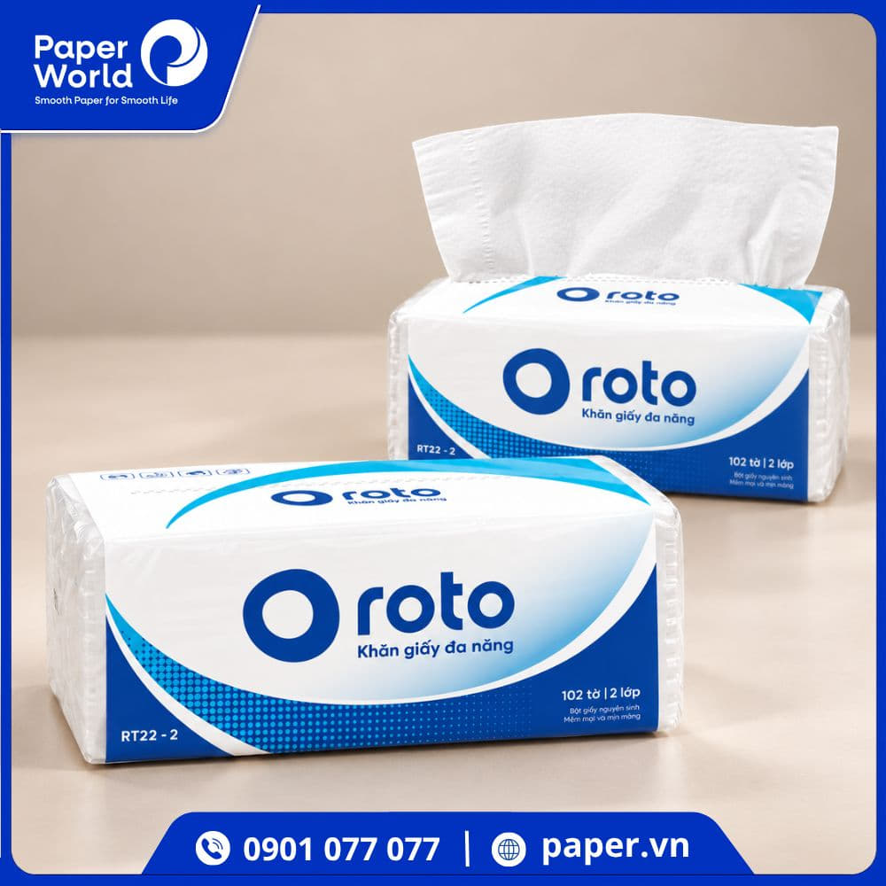 Cung cấp khăn giấy lau tay Roto 22-2