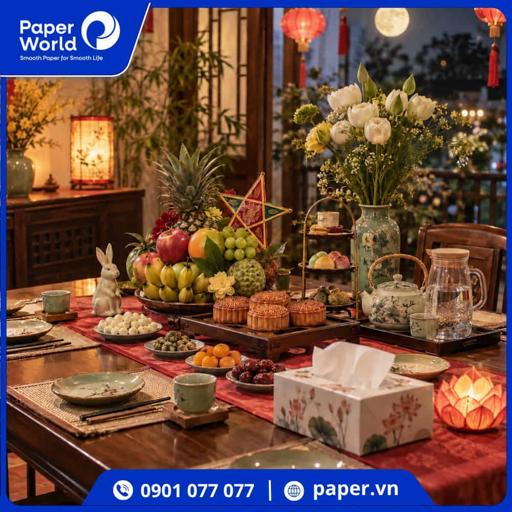 Lưu ý khi bày trí bàn tiệc Trung thu