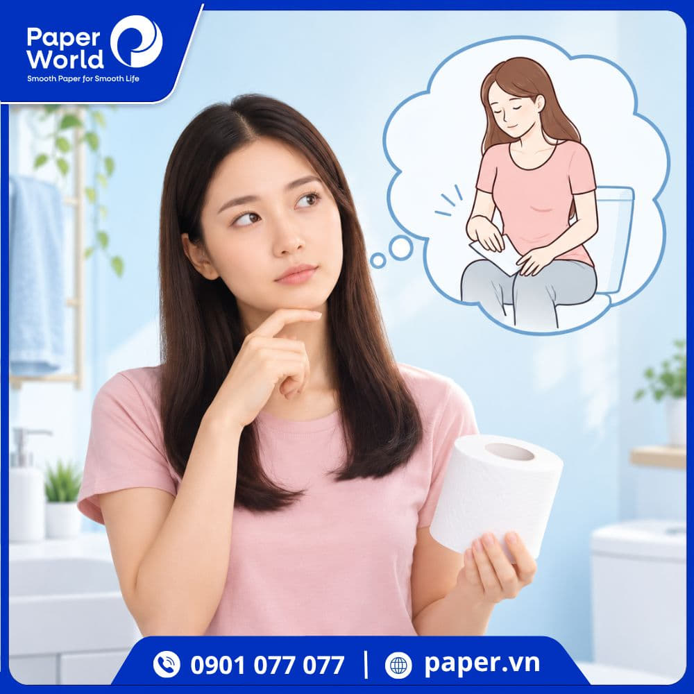 Nhiều chị em phụ nữ thường băng khoăn liệu dùng giấy vệ sinh lau vùng kín có tốt không?