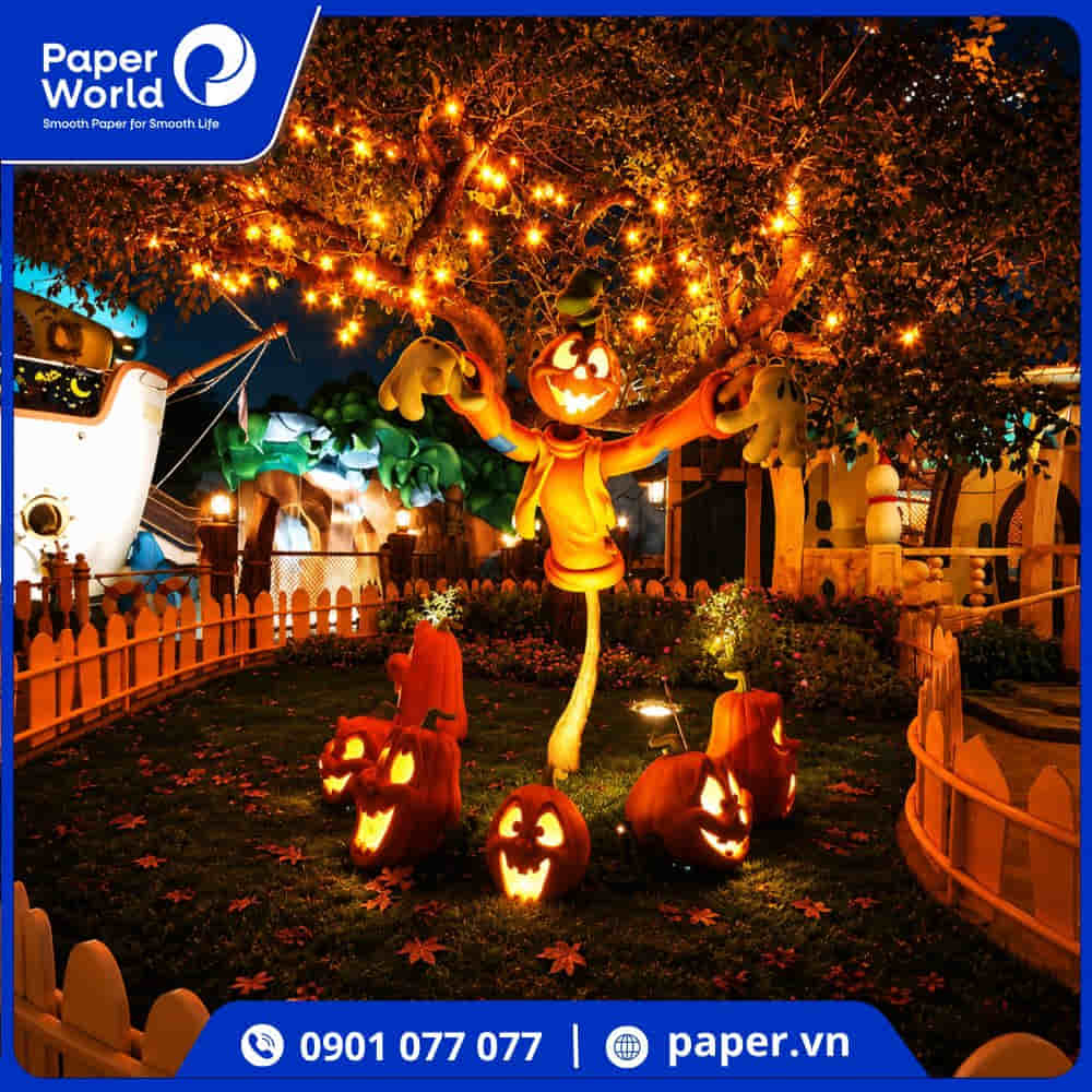 Trang trí Halloween concept khu vườn ma ám